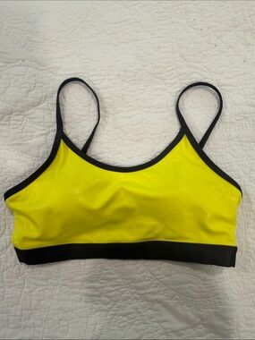Zyia active light n tight sports bra- Yellow & Black